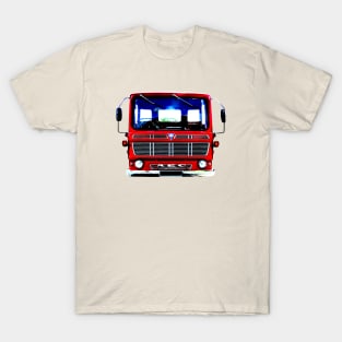 AEC Mandator classic 1970s British lorry bold red T-Shirt